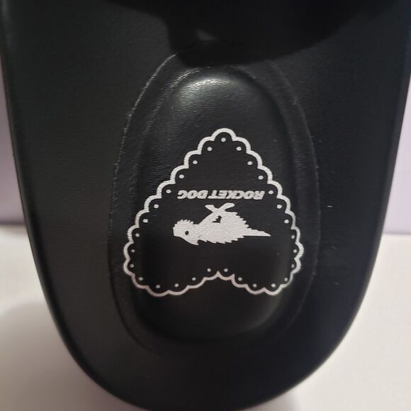 Rocket Dog NWT Black Faux Leather Adjustable Sandals Women's Sz 10M - Picture 8 of 11